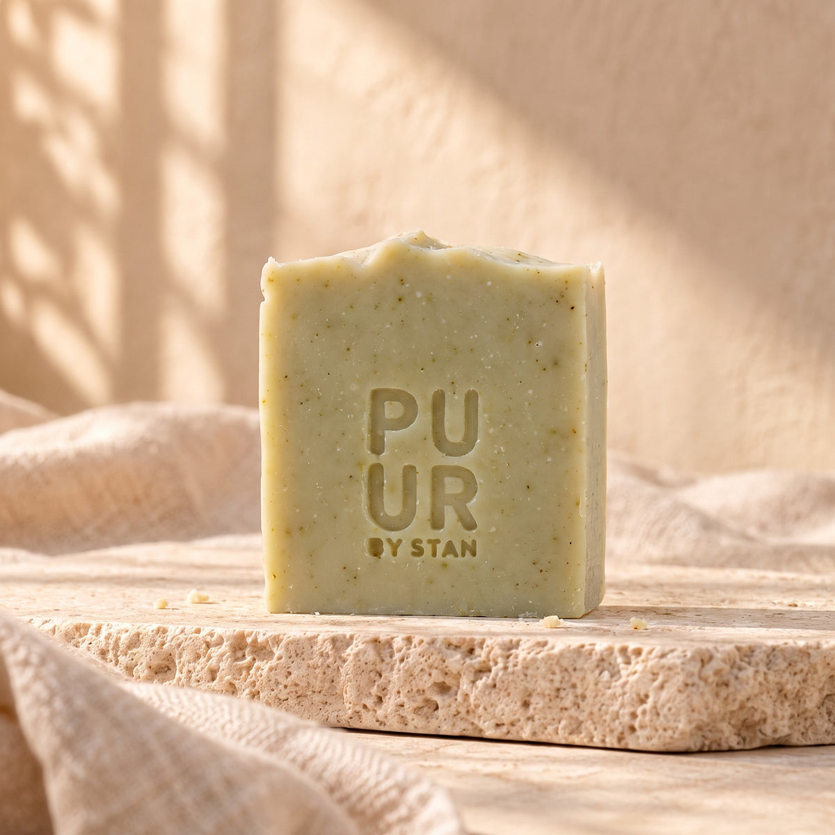 2-in-1 Shampoo & Body Bar, op travertin