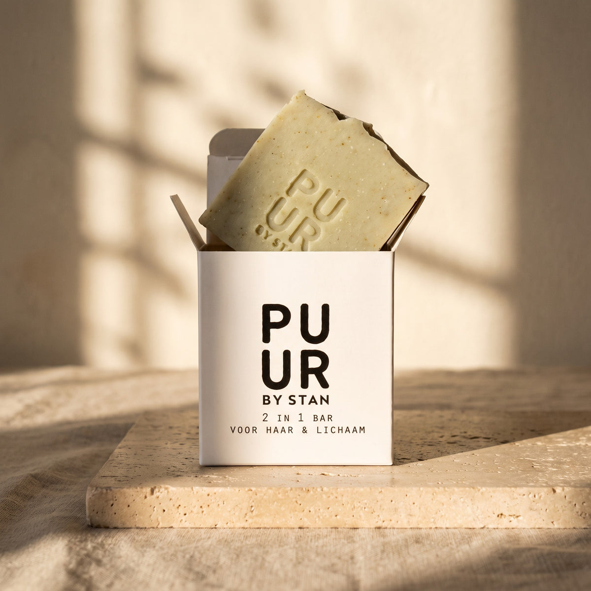 2-in-1 Shampoo & Body Bar, uit het doosje