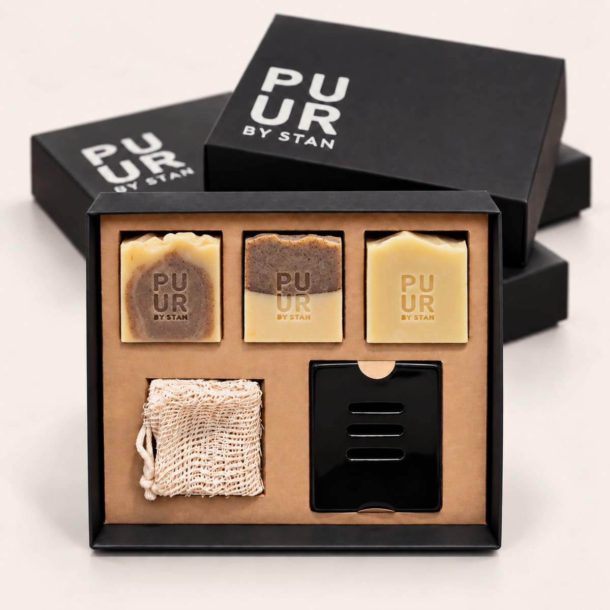 geschenkdoos zakelijk studio creme VIERKANT