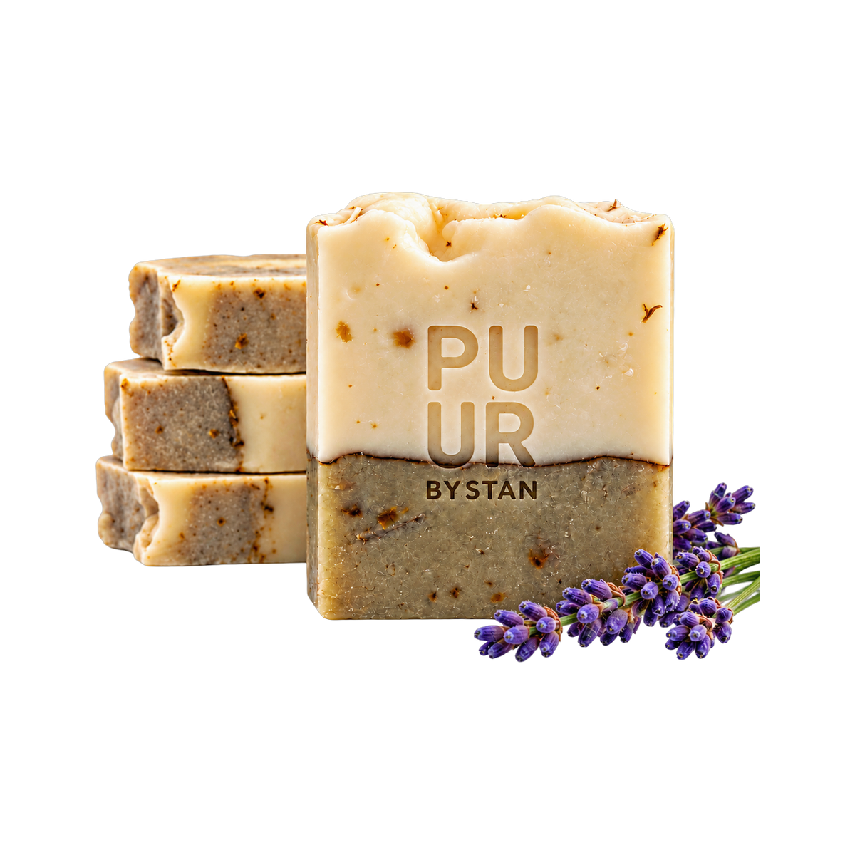 Lavendel Body Bar, parfumvrije handgemaakte body bar van Puurbystan