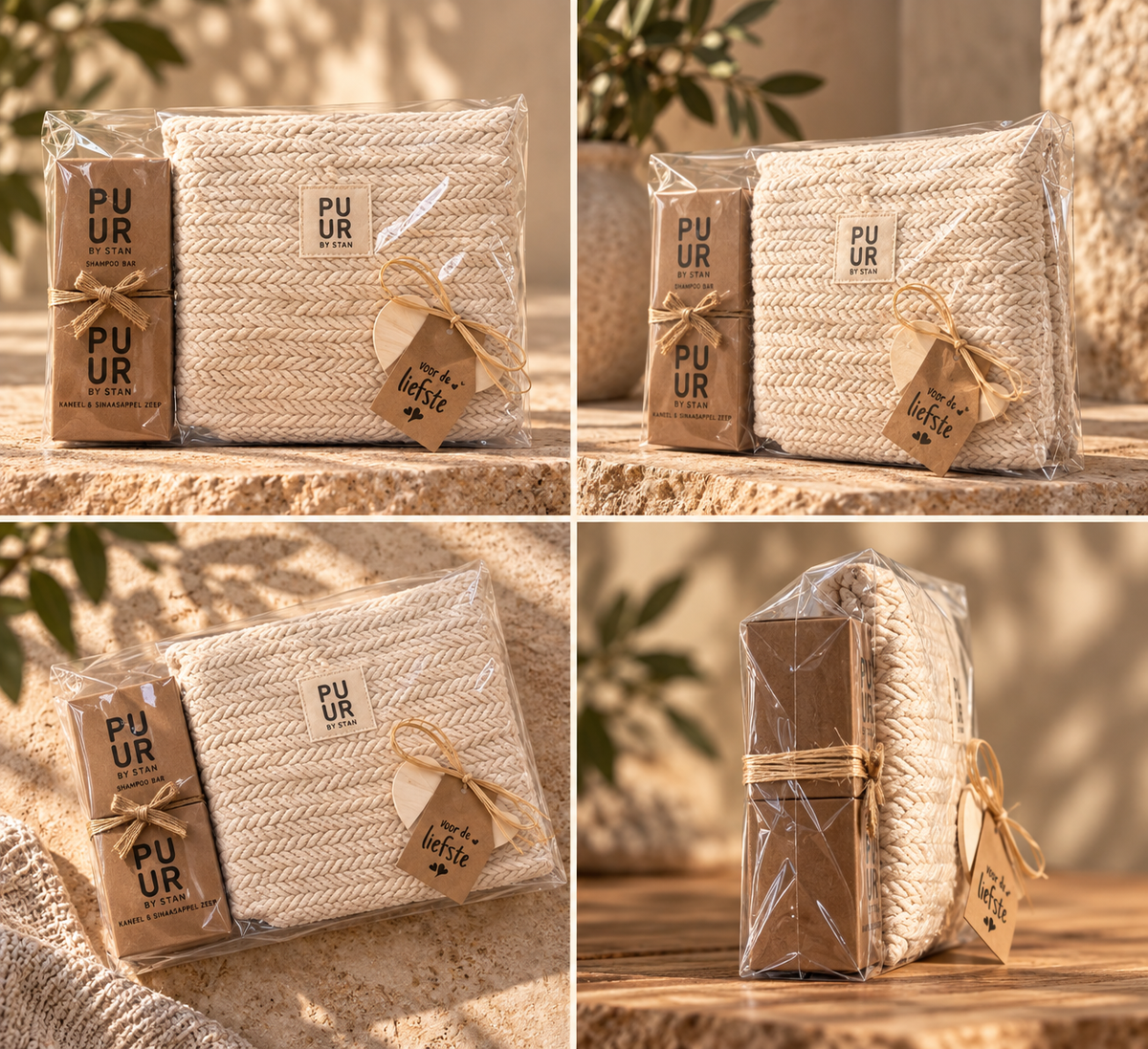 luxe cadeau set toilettas RASTER 2x2