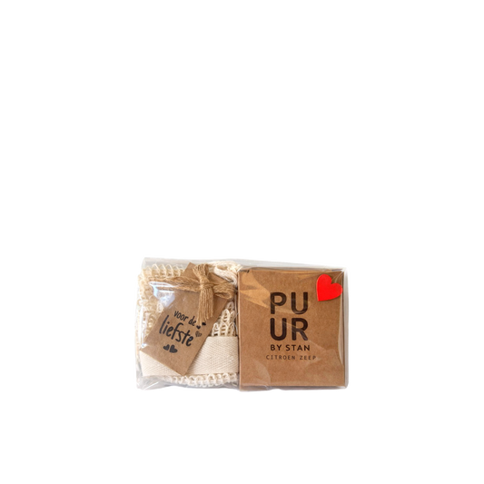 Puurbystan's Schuim & Scrub, cadeauset van Puurbystan