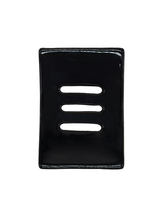 Shampoo bar- & zeephouder keramiek zwart