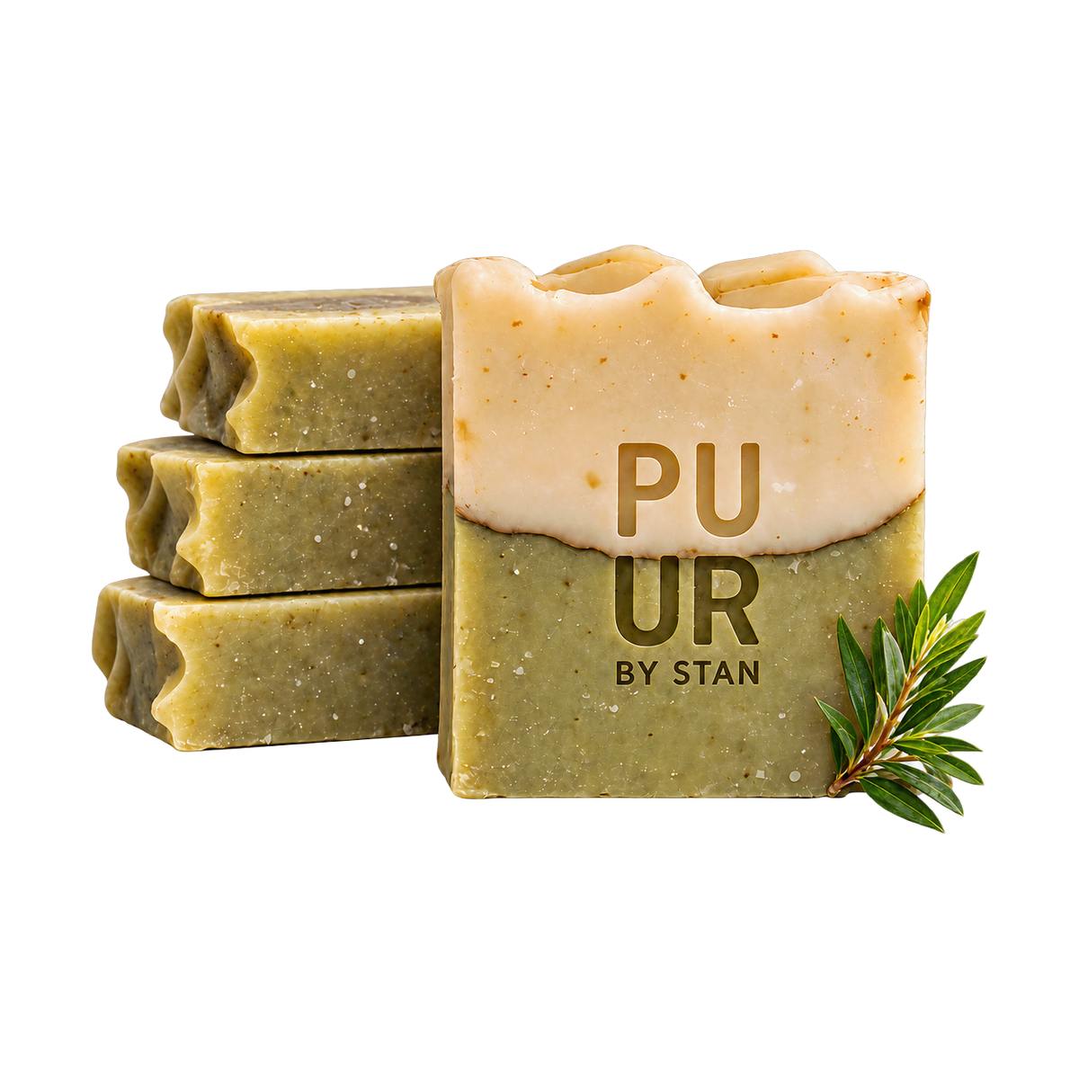 Tea Tree Body Bar, parfumvrije handgemaakte body bar van Puurbystan